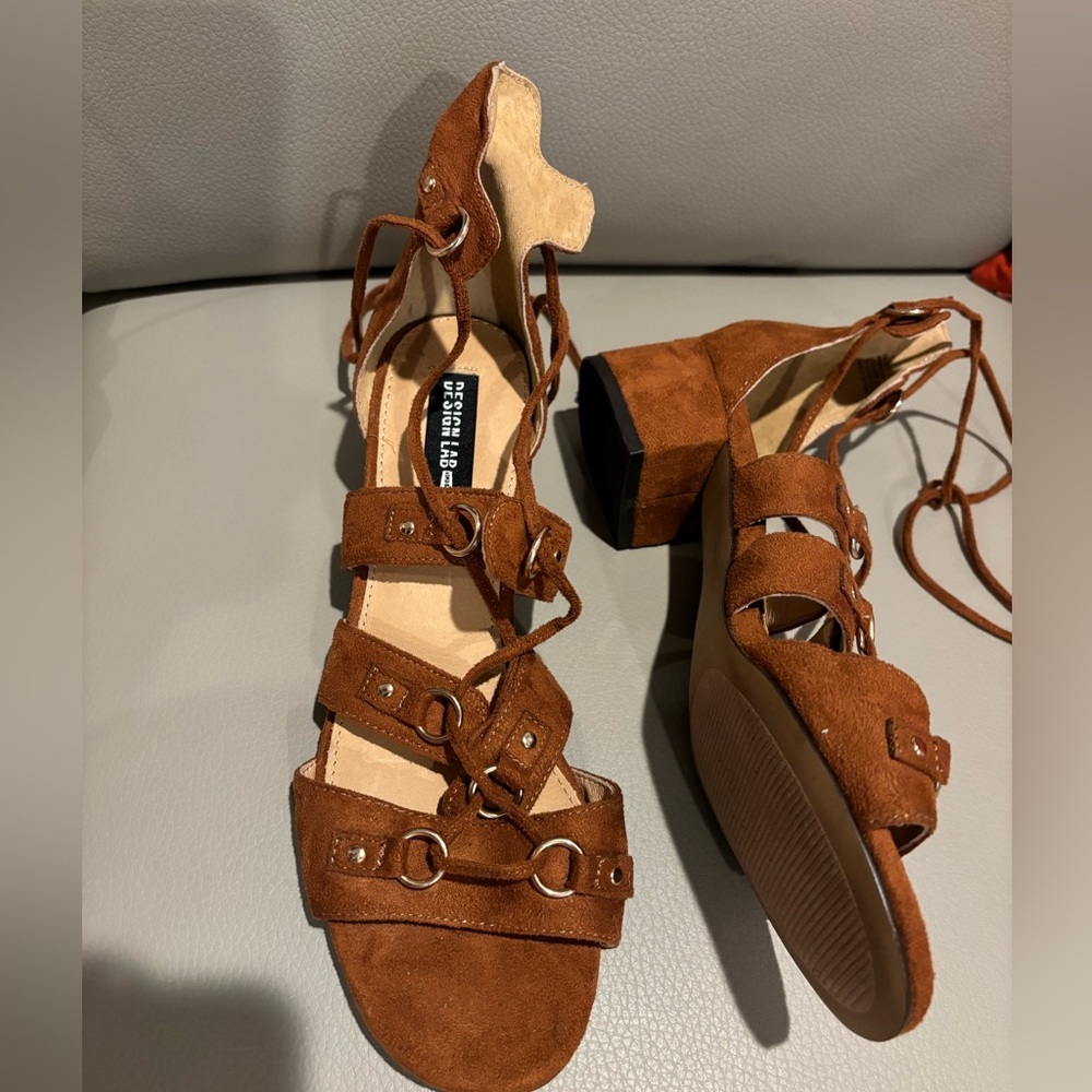 Lord & Taylor Design Lab Lace Up Sandals - Size 7.5